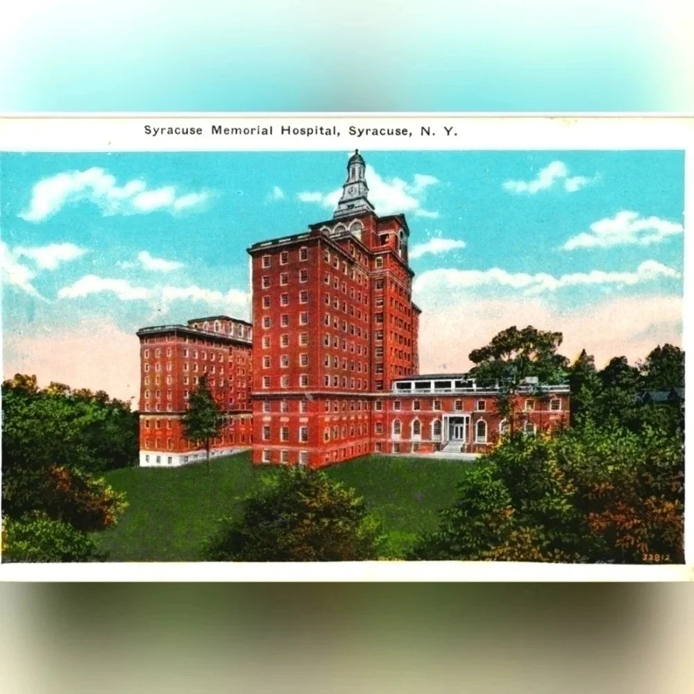 SYRACUSE MEMPRIAL HOSPITAL, SYRACUSE, N.Y. - Vintage Postcard